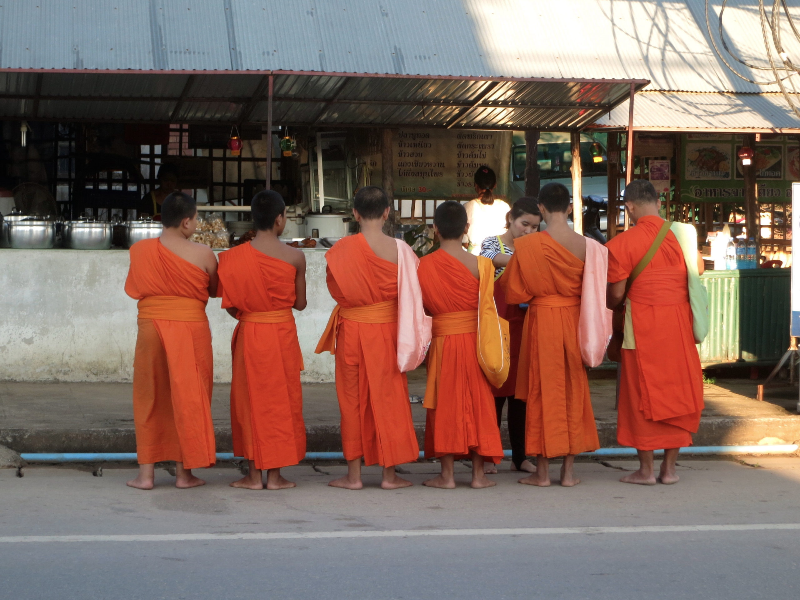 Monk Feeding